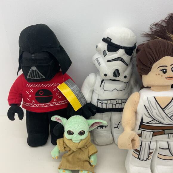 Lego Star Wars Mixed Stuffed Animals LOT Preowned Darth Vader Stormtrooper - Picture 2 of 8